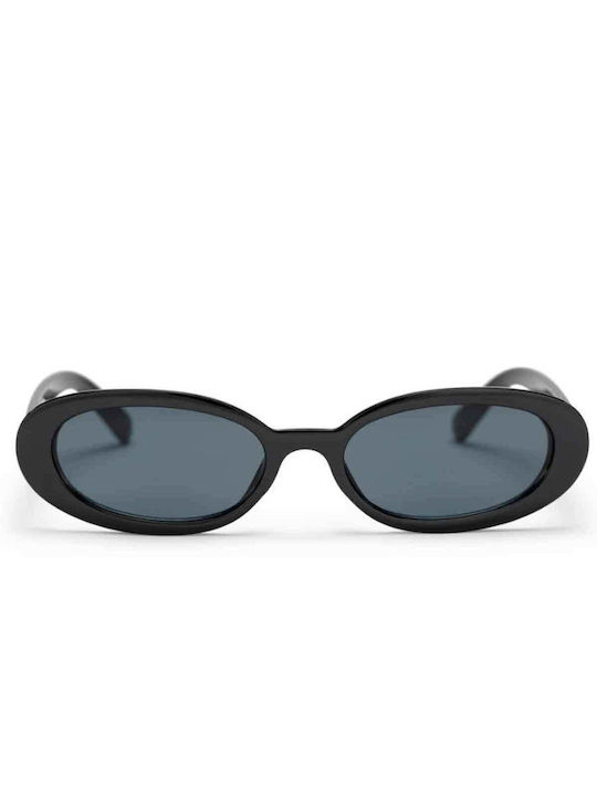 Chpo Damen Sonnenbrille mit Schwarz Kunststoff Gestell und Schwarz Linse 16134MM