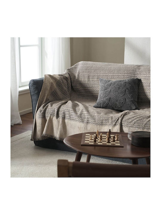 Gofis Home Meadow Ριχτάρι Πολυθρόνας Ζακάρ 180x180εκ. Ink Grey 160/14 2007160114002