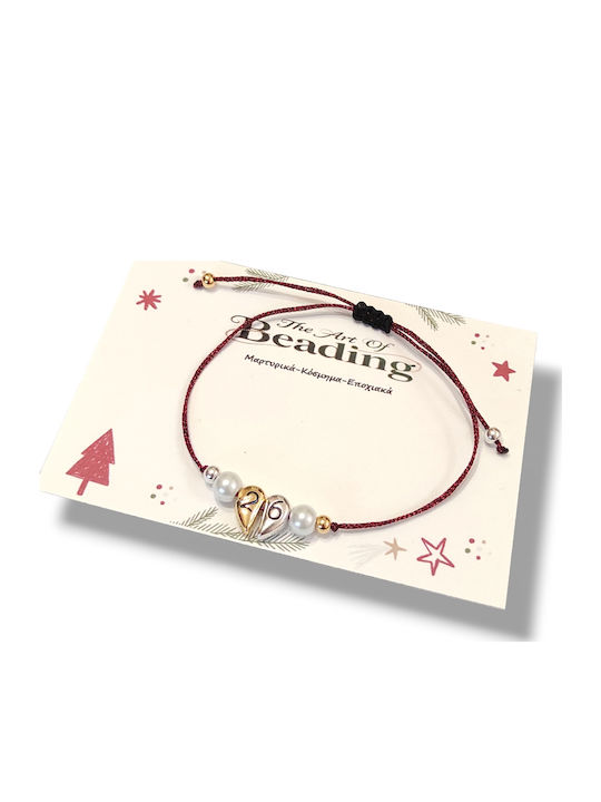 The Art of Beading Γυναικείο Βραχιόλι με Κορδόνι