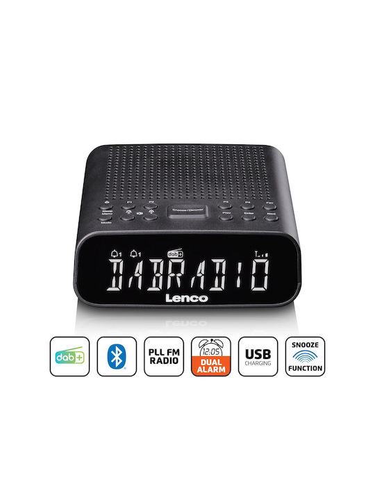 Lenco Lenco Digital Tabletop Clock Black CR-606BK