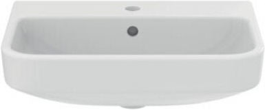 Ideal Standard I.life Space Επιτοίχιος Κρεμαστός / Επικαθήμενος Νιπτήρας Πορσελάνης 55x38x15cm Λευκό
