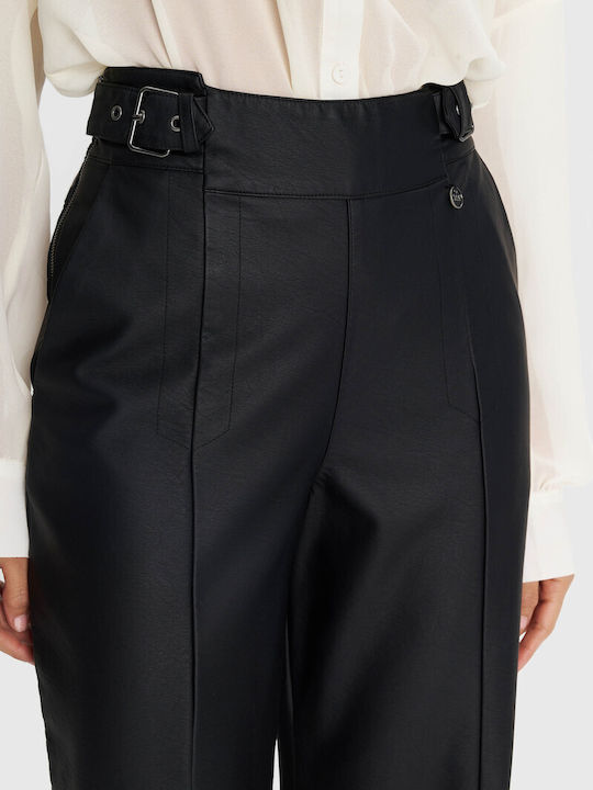 Damen Stoff Hose Black