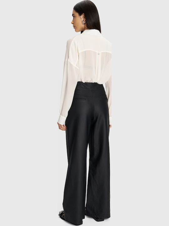 Damen Stoff Hose Black