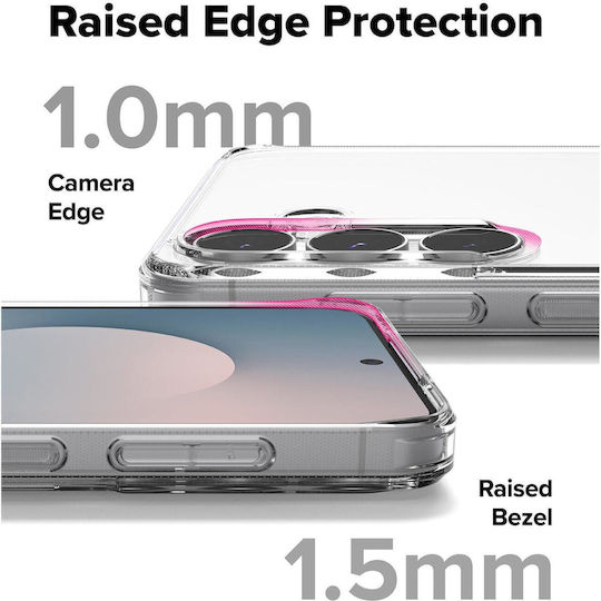 Ringke Fusion Back Cover Plastic/Silicon Cu Curea Transparent (Galaxy S25 FE)