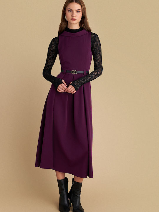 Midi Kleid Purple