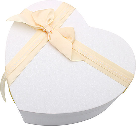 Set decorativ Hârtie Cutie pentru Cadou Alb 3buc