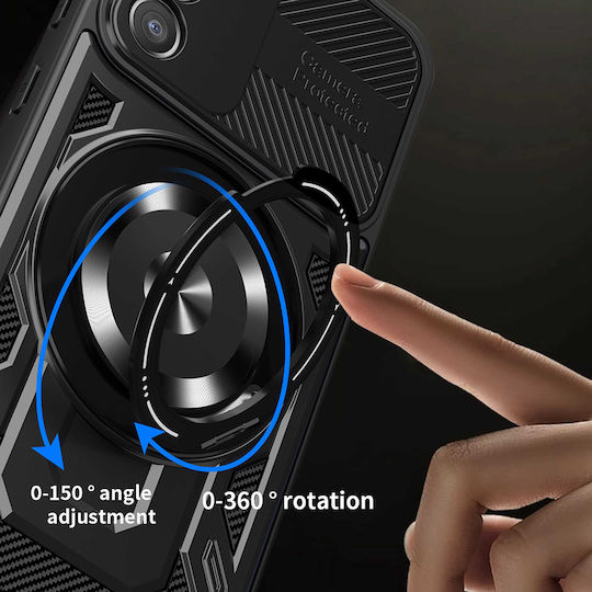 Techsuit Ruggedcam Umschlag Rückseite Silikon Gray (Galaxy S25 FE)