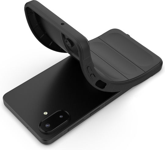 Techsuit Umschlag Rückseite Silikon Schwarz (Samsung Galaxy A07 4G - Techsuit)