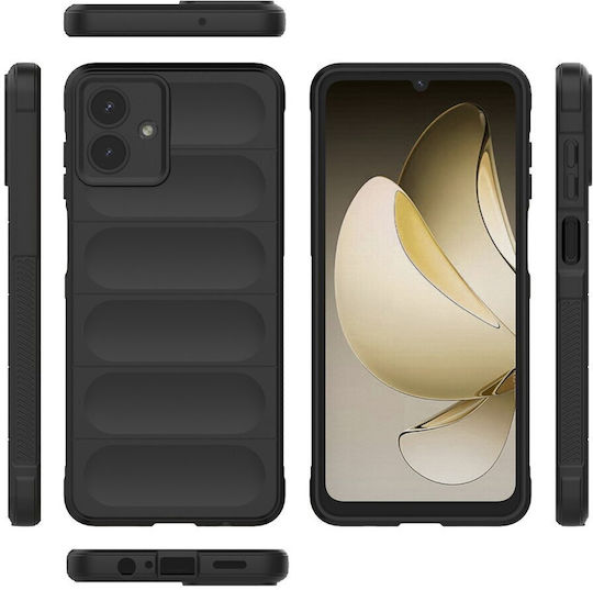 Techsuit Umschlag Rückseite Silikon Schwarz (Samsung Galaxy A07 4G - Techsuit)