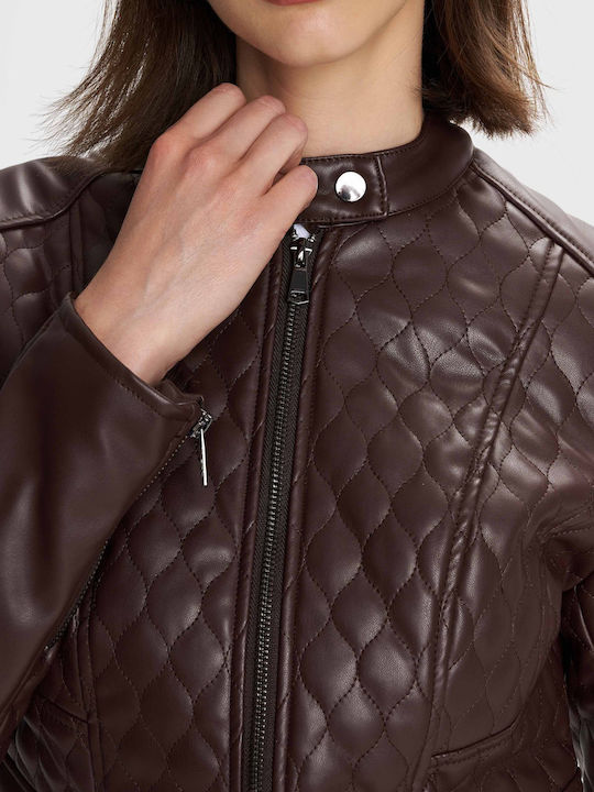 Damen Bikerjacke Brown