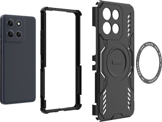 Techsuit Umschlag Rückseite Kunststoff Blau (Moto G86)