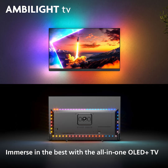 Philips Smart Τηλεόραση 77" 4K UHD OLED Ambilight OLED910 HDR (2025) 77OLED910/12