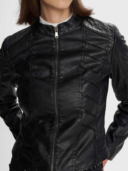 Γυναικείο Biker Jacket Μαύρο