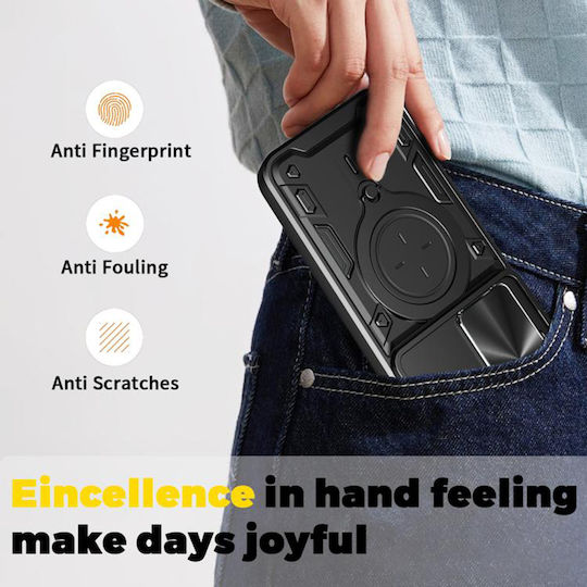 Techsuit Camguard Pro Umschlag Rückseite Metallisch Blau (Redmi 15)