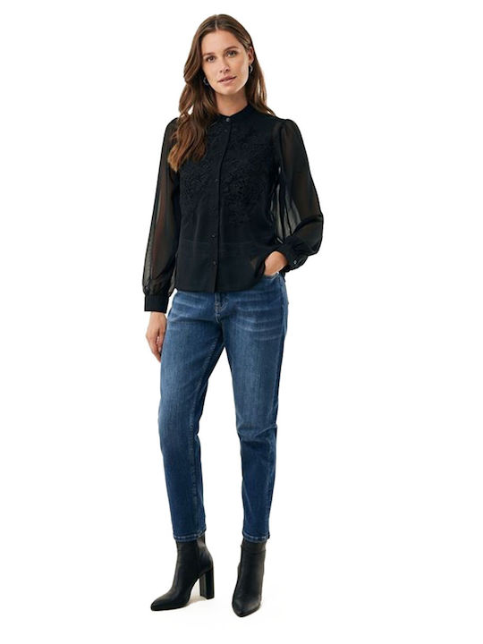 Women's Long Sleeve Shirt Black