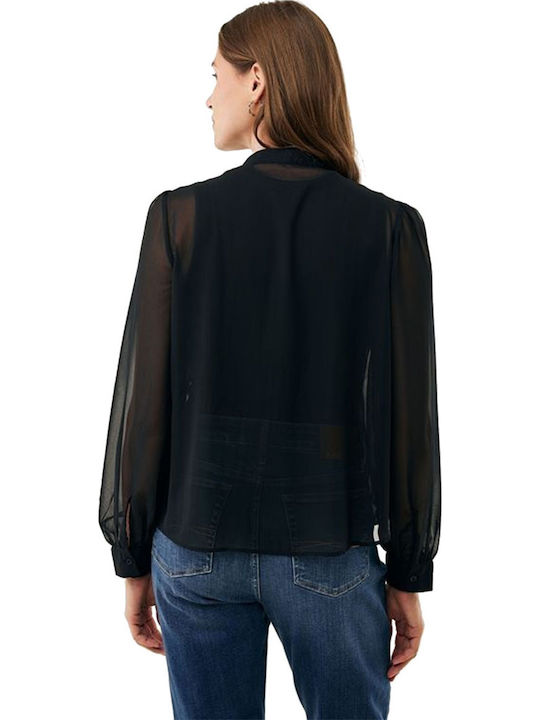 Women's Long Sleeve Shirt Black