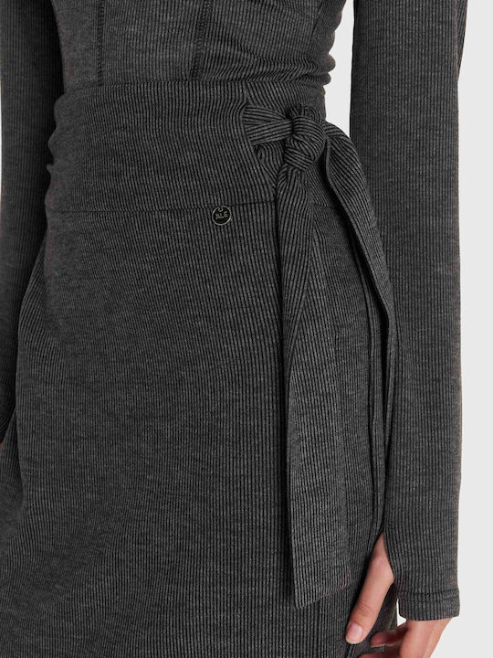 Midi Fustă Gray