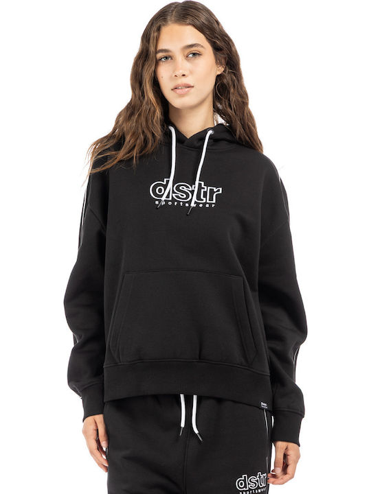 Women's Sweatshirt Hooded Black