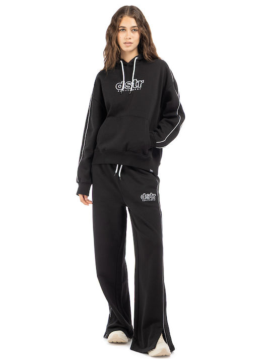 Women's Sweatshirt Hooded Black
