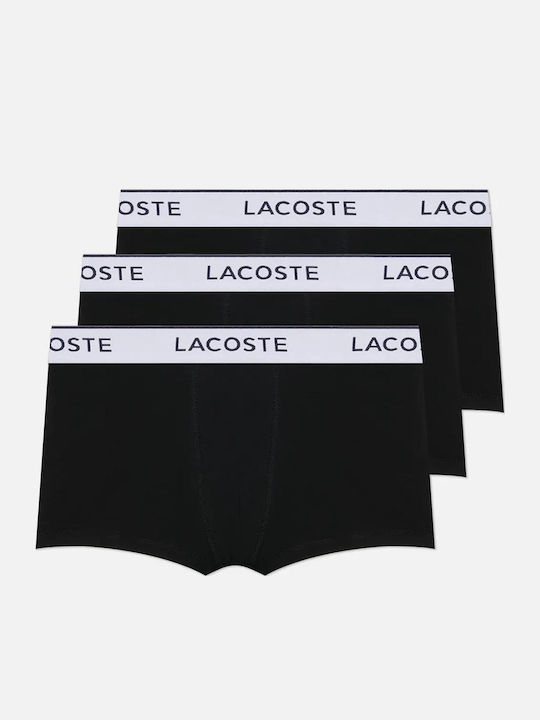 Lacoste Μποξεράκια 3Pack Black