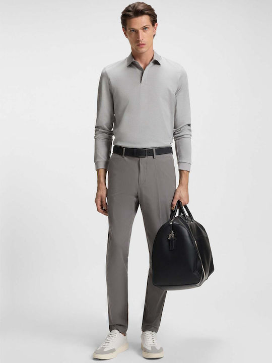 Trousers Chino Elastic in Slim Fit Gray
