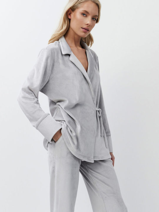 Aruelle Winter Damen Pyjama-Set Gray