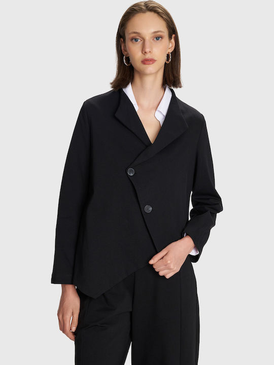 ALE - The Non Usual Casual Blazer pentru femei Sacou Black