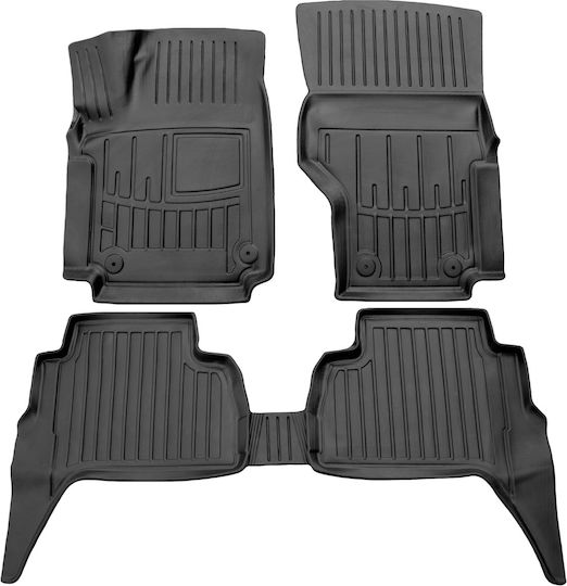 Umbrella Set of Front and Rear Mats 4pcs for Volkswagen Amarok 2010-2022 Black