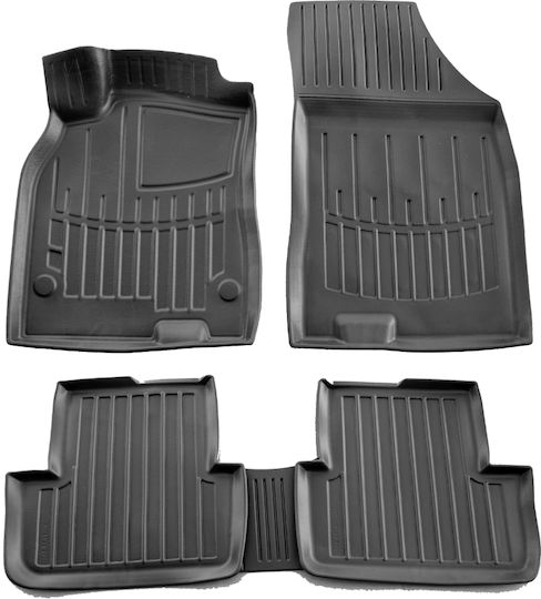 Umbrella Σετ Μπροστινά και Πίσω Πατάκια 4τμχ για Renault Fluence 2009-2015 Μαύρα