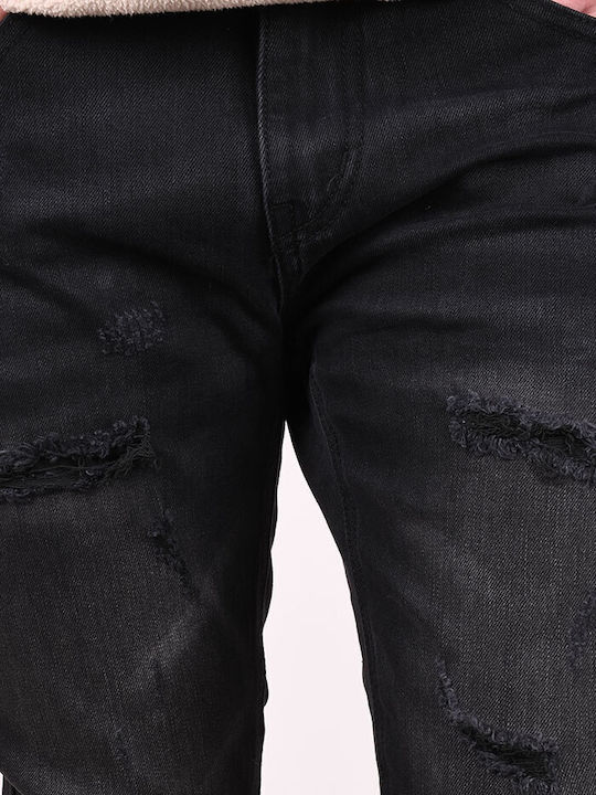 Men's Jeans Pants with Slim Fit Black