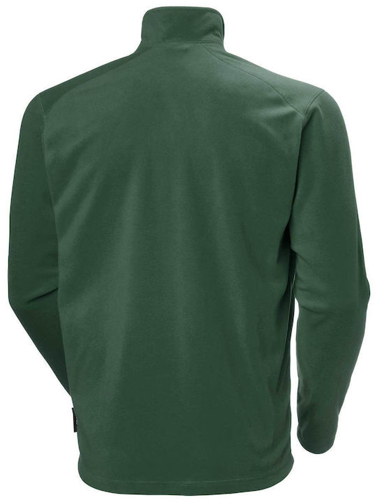 Men's Fleece Cardigan Green
