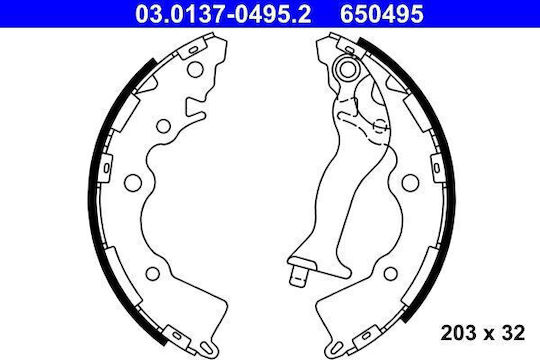 Bremsbelag-Set Hyundai Accent III MC ATE 03013704952