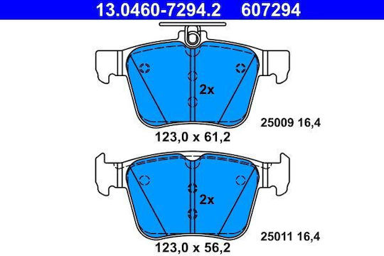 Спирачни накладки Audi A3 8v1 Ate 13046072942
