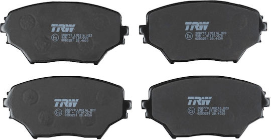 Set Plăcuțe de Frână Față Trw Toyota Picnic RAV 4 Ii 1.8-2.4 08.96-11.05 Înălțime 60.3mm Lățime 123.0mm Grosime 17.5mm