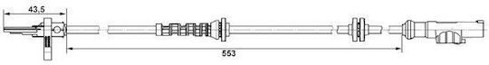 Abs Sensor Opel Corsa D Van Bosch 0265007896