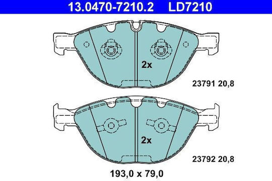 Bmw 5 E60 Ate 13047072102 Brake Pads