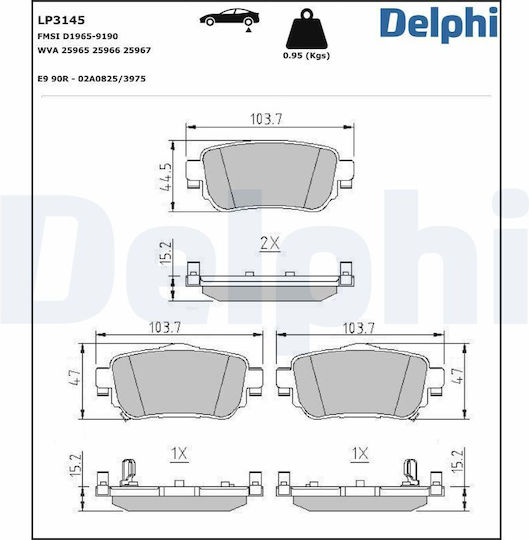 Delphi Brake Pad