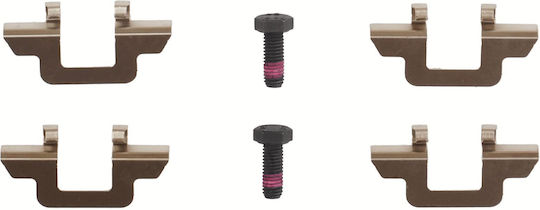 Trw Front Brake Pad Set Caliper Guide Bolt Supplements Citroen C2 C3 1.1-1.4d 02.02 Height 53mm Width 122.8mm Thickness 19mm