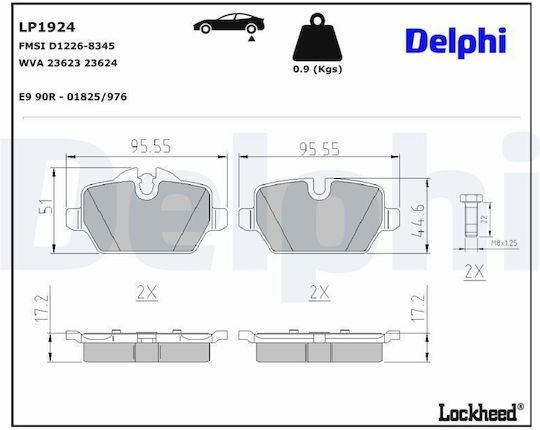 Delphi Σετ Τακάκια