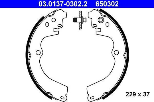Комплект спирачни накладки Subaru Forester Sf Ate 03013703022