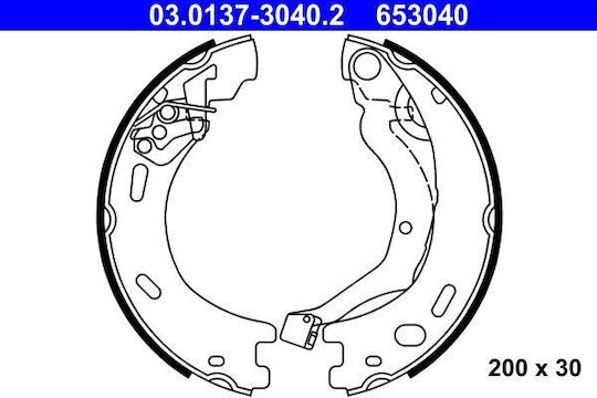 Set Plăcuțe de frână Land Rover Discovery III La TAA ATE 03013730402
