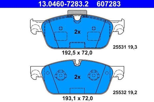 Mercedes-benz Gl-class X166 Ate 13046072832 Brake Pads