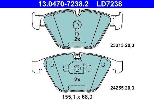 Bmw 3 E90 Ate 13047072382 Brake Pads