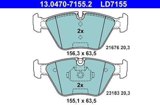 Bmw 3 E46 Ate 13047071552 Brake Pads