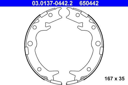 Set Brake Pads Honda Cr-v Ii Rd Ate 03013704422