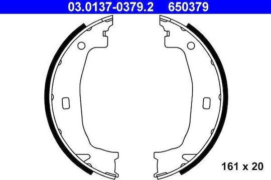 Set Bmw 1 E81 Ate 03013703792 Brake Shoes