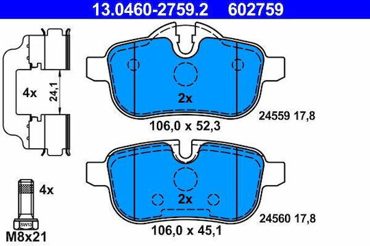 Bmw Z4 E89 Ate спирачни накладки 13046027592