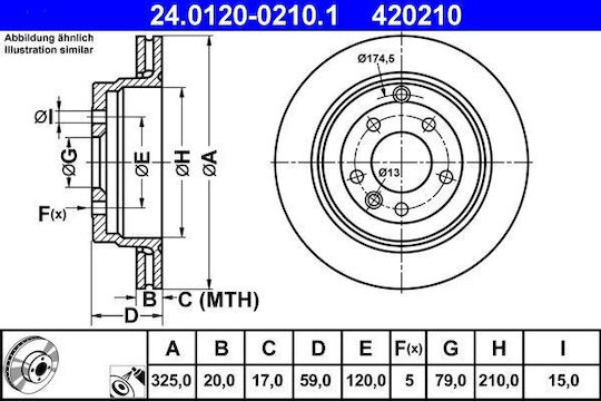 Land Rover Discovery Iii La Taa Ate 24012002101 Brake Disc