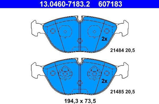 Brake Pads Audi A4 Avant 8d5 B5 Ate 13046071832