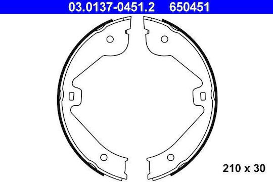 Set Brake Pads Audi Q7 4l Ate 03013704512
